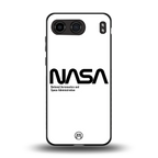nasa white back phone cover | glass case for oneplus nord 4