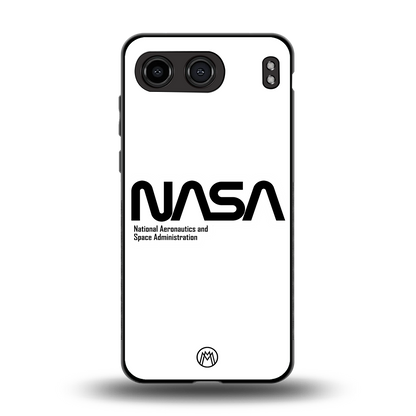 nasa white back phone cover | glass case for oneplus nord 4
