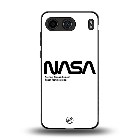 nasa white back phone cover | glass case for oneplus nord 4