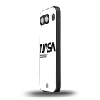 nasa white back phone cover | glass case for oneplus nord 4