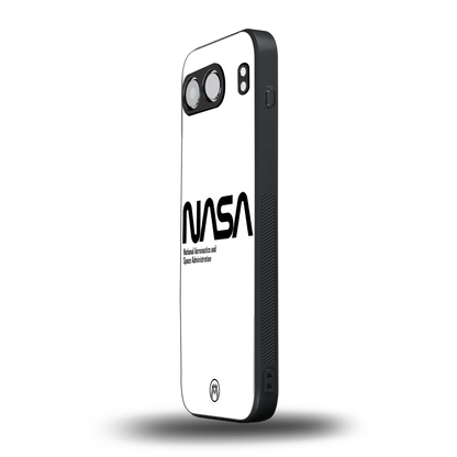 nasa white back phone cover | glass case for oneplus nord 4