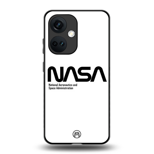 nasa white back phone cover | glass case for oneplus nord ce 3