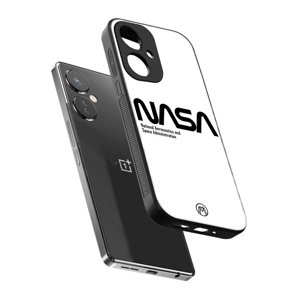 nasa white back phone cover | glass case for oneplus nord ce 3