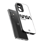 nasa white back phone cover | glass case for oneplus nord ce 3