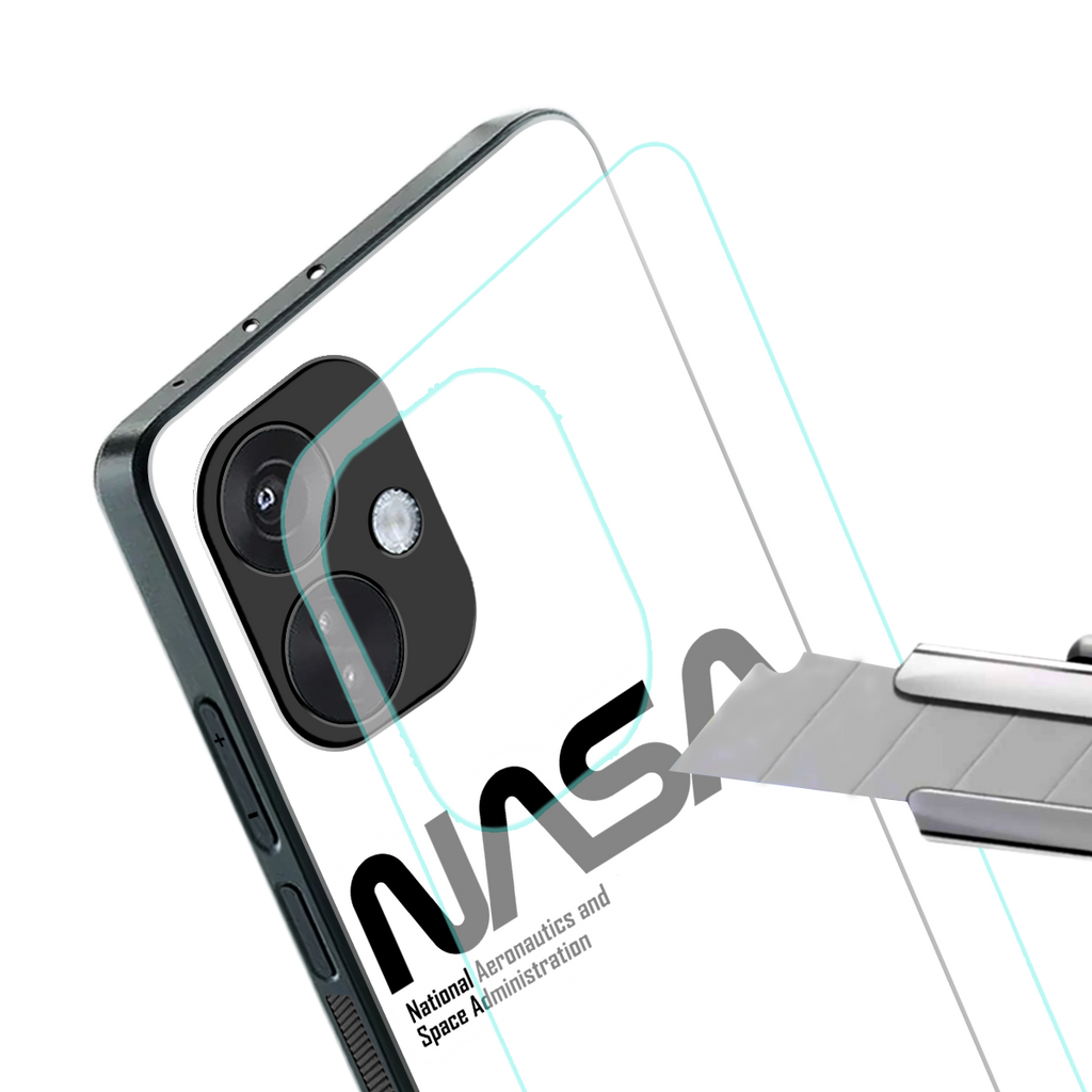 nasa white back phone cover | glass case for oneplus nord ce 3