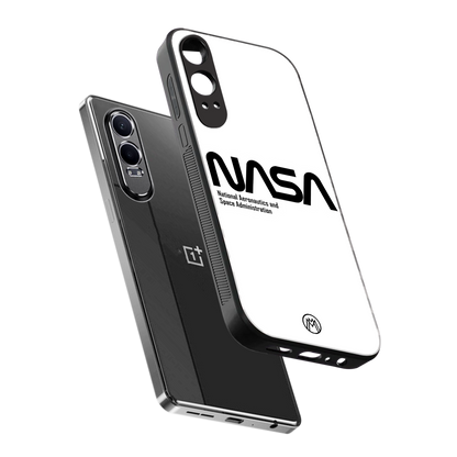 nasa white back phone cover | glass case for oneplus nord ce 4 lite