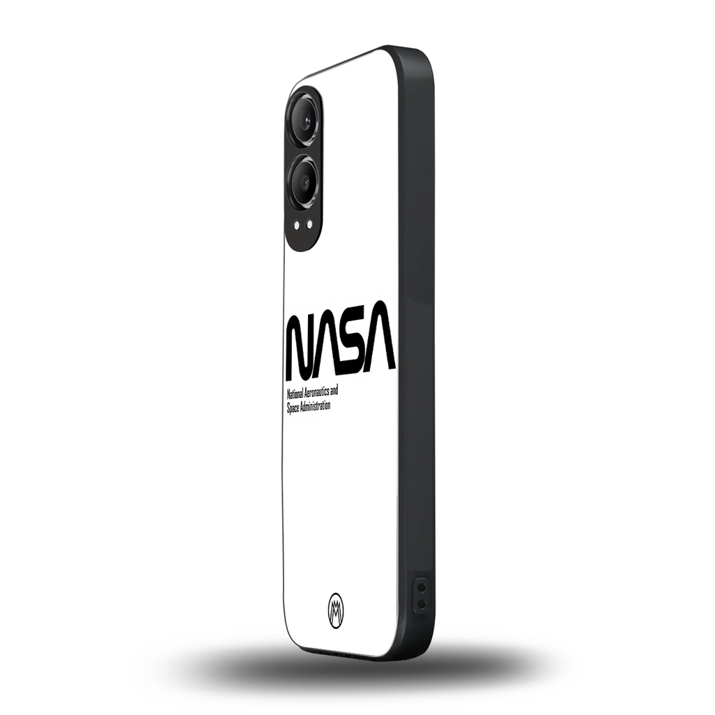 nasa white back phone cover | glass case for oneplus nord ce 4 lite