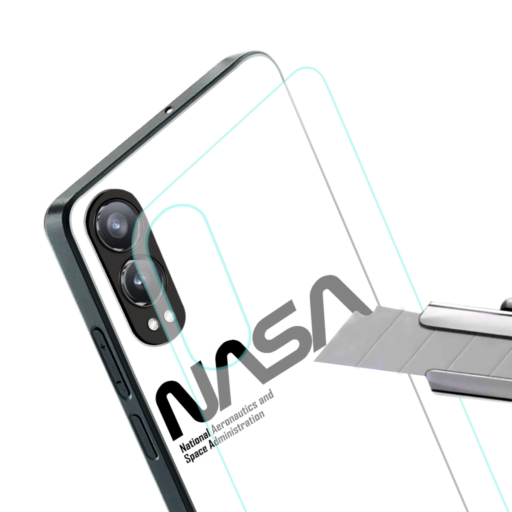 nasa white back phone cover | glass case for oneplus nord ce 4 lite
