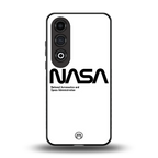 nasa white back phone cover | glass case for oneplus nord ce 4