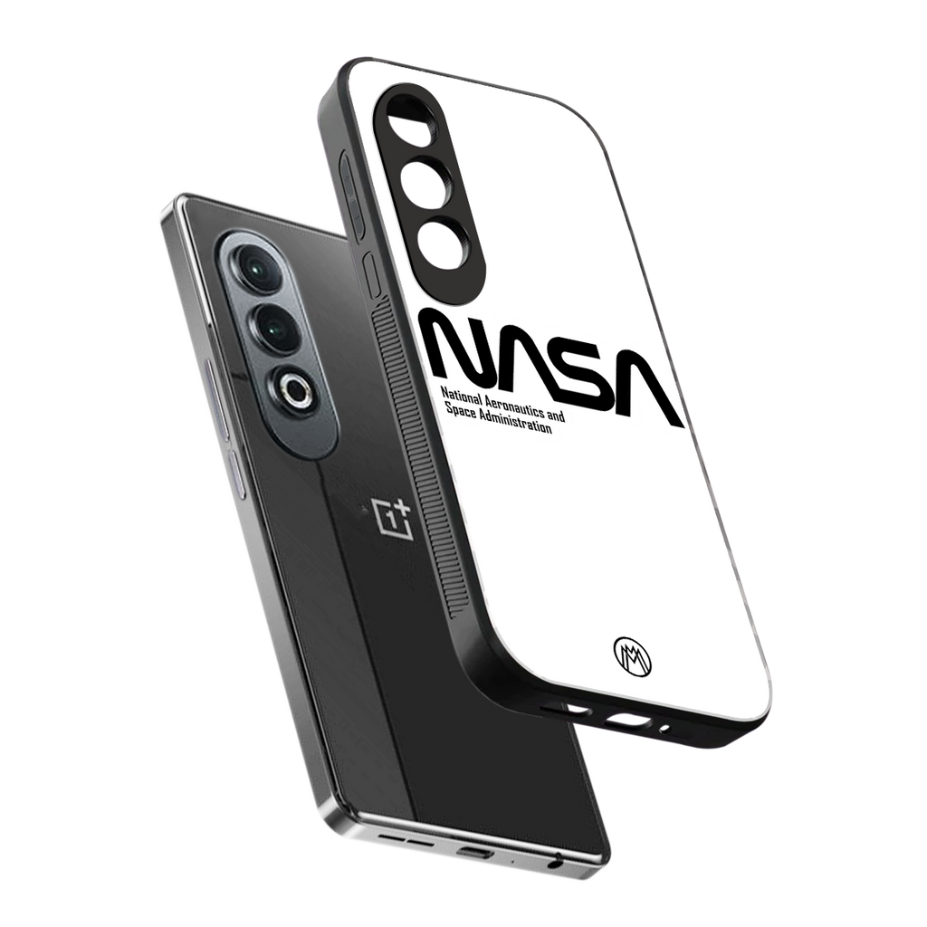 nasa white back phone cover | glass case for oneplus nord ce 4