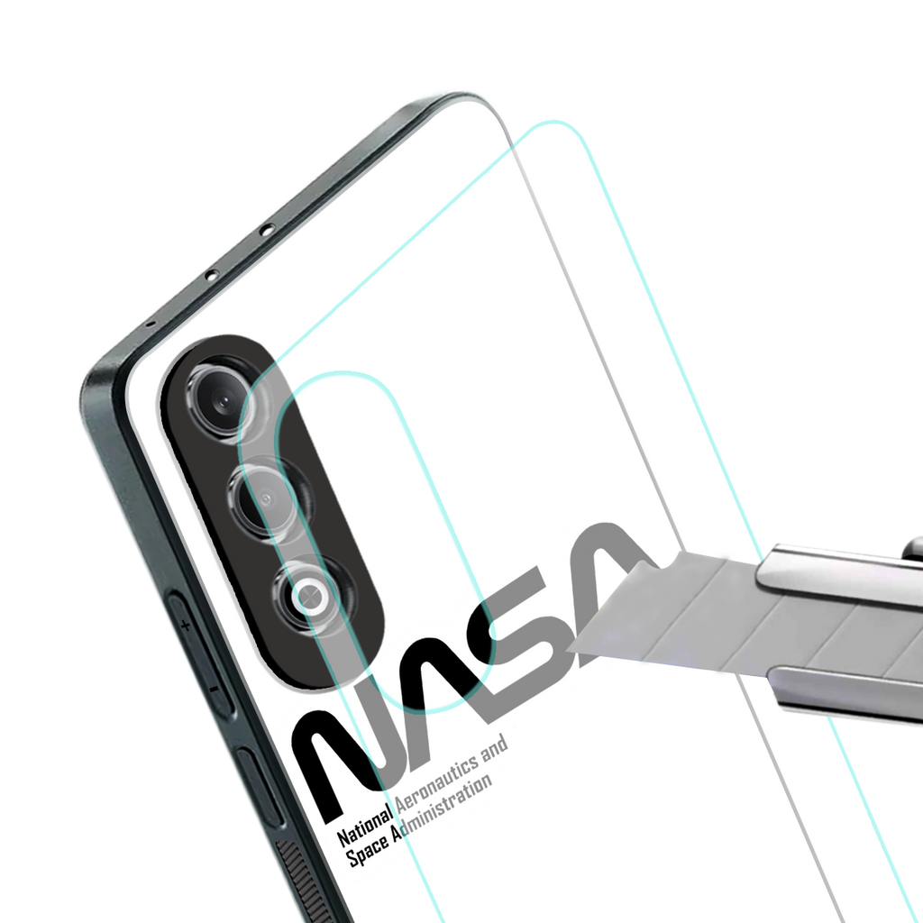 nasa white back phone cover | glass case for oneplus nord ce 4