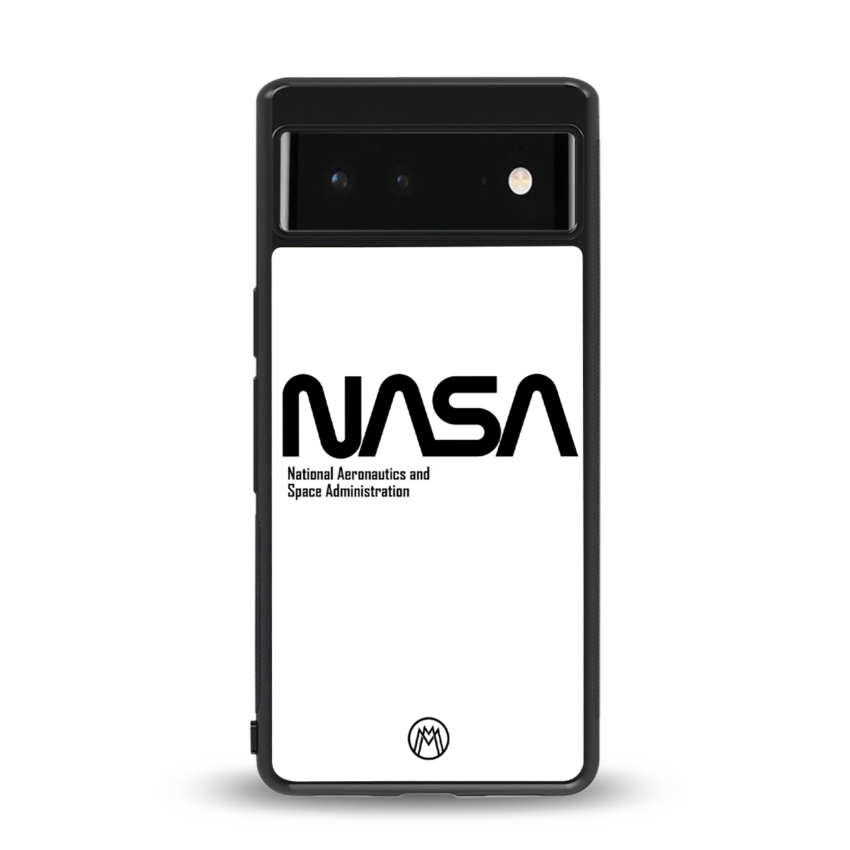 nasa white back phone cover | glass case for google pixel 6