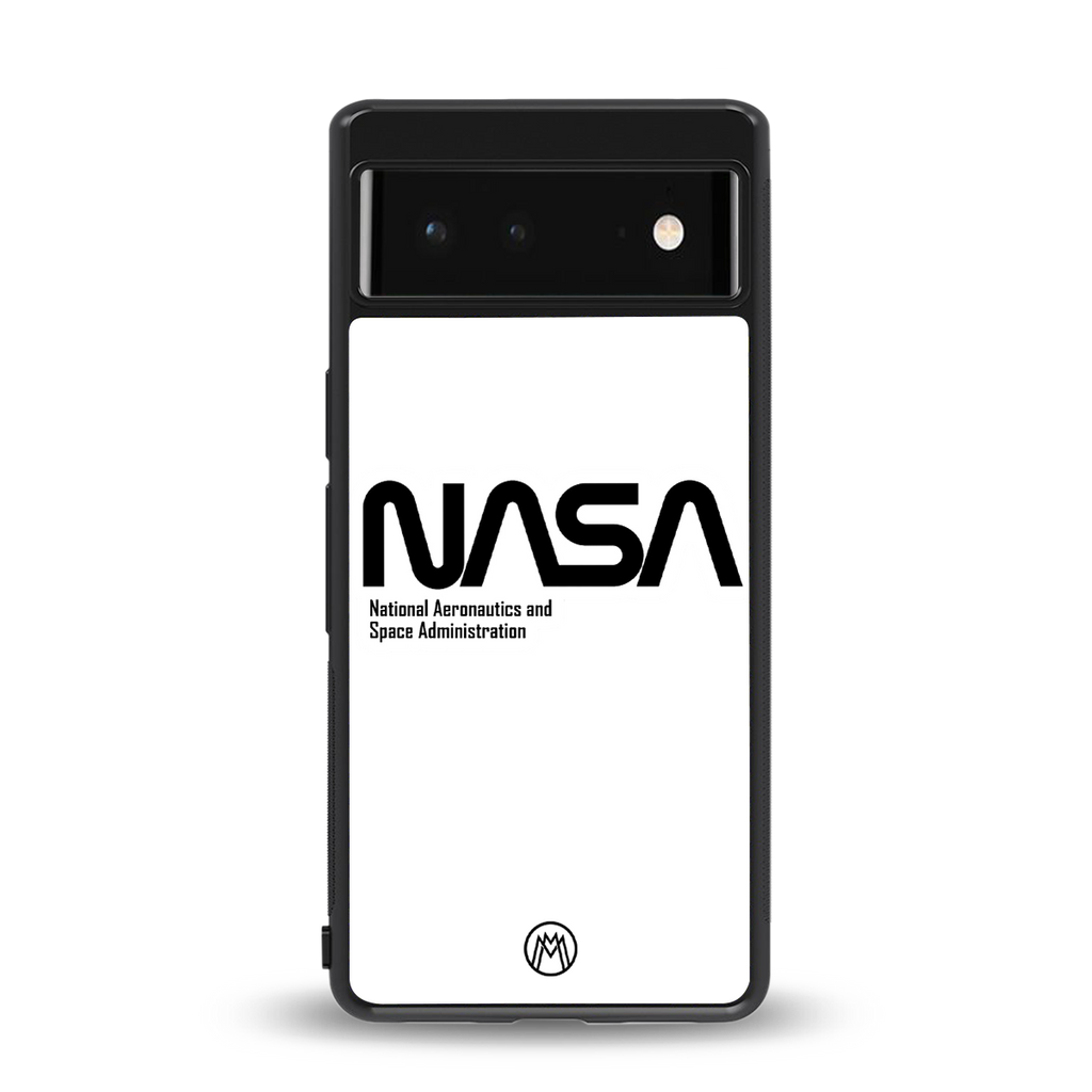 nasa white back phone cover | glass case for Google Pixel 6A