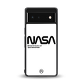 nasa white back phone cover | glass case for Google Pixel 6A