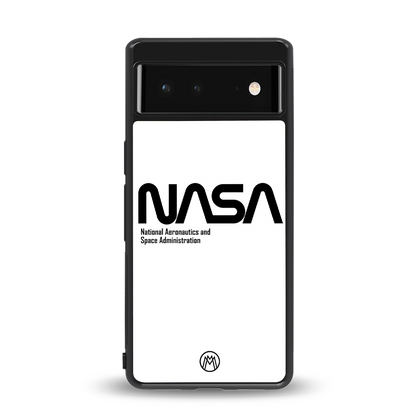 nasa white back phone cover | glass case for Google Pixel 6A