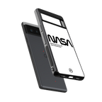 nasa white back phone cover | glass case for google pixel 6