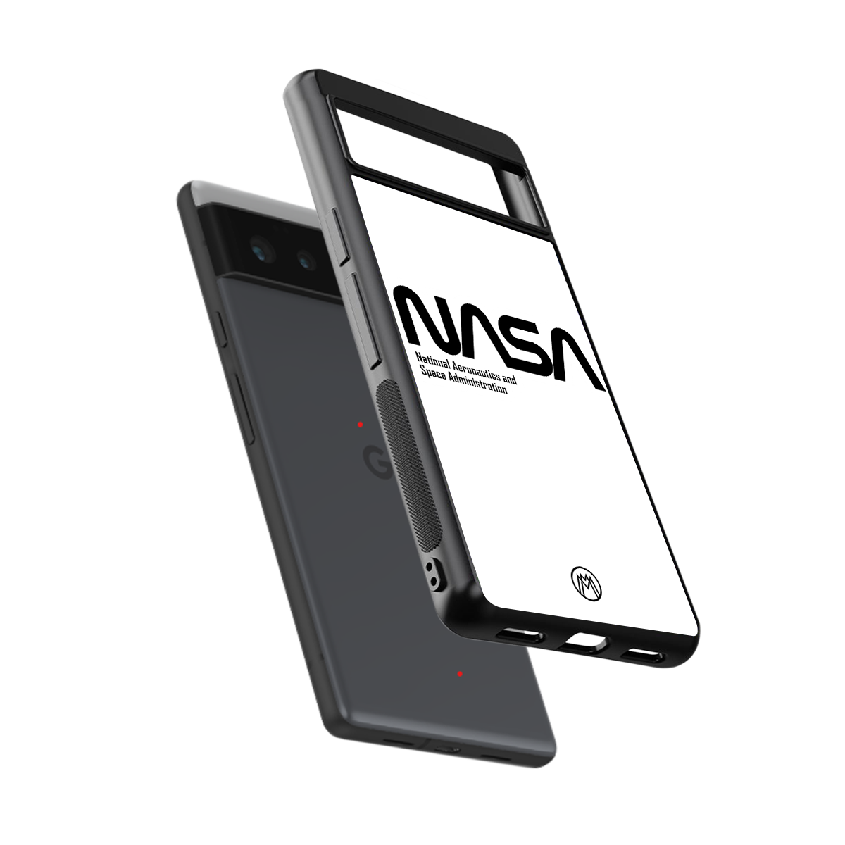 nasa white back phone cover | glass case for google pixel 6