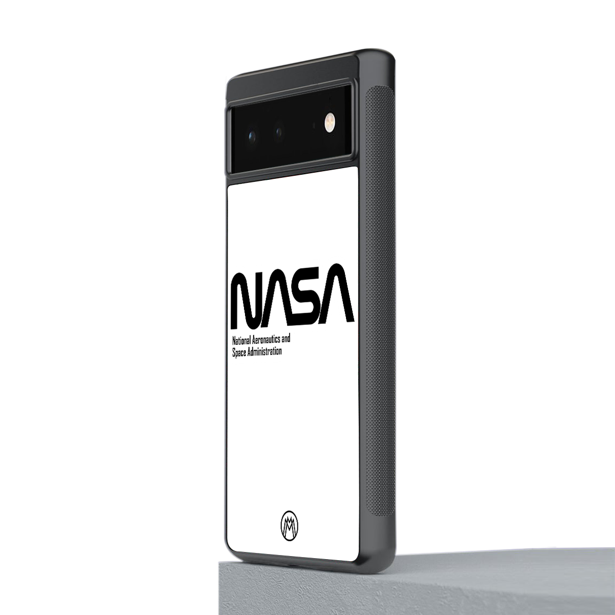 nasa white back phone cover | glass case for google pixel 6