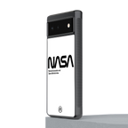 nasa white back phone cover | glass case for Google Pixel 6A