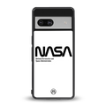 nasa white back phone cover | glass case for Google Pixel 7