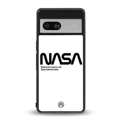 nasa white back phone cover | glass case for Google Pixel 7A