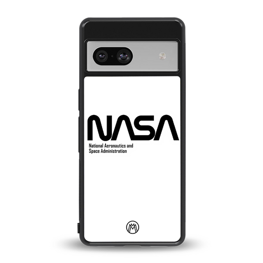 nasa white back phone cover | glass case for Google Pixel 7A