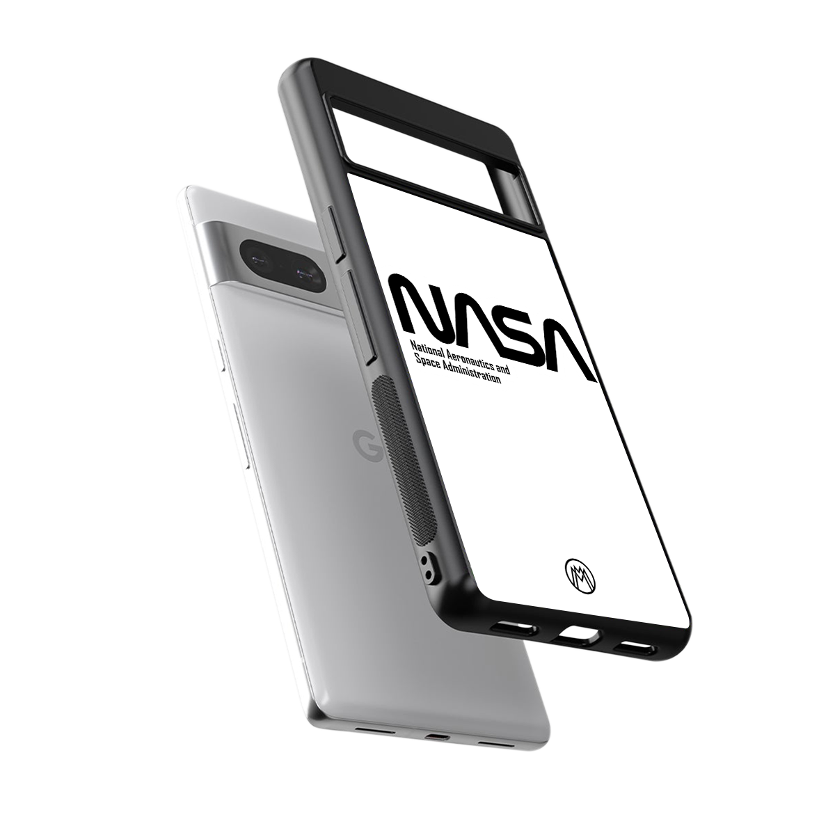 nasa white back phone cover | glass case for Google Pixel 7A