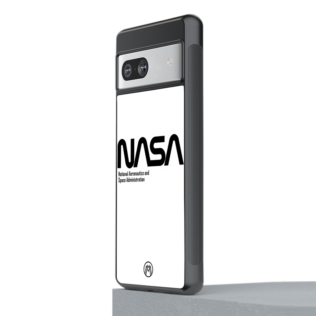 nasa white back phone cover | glass case for Google Pixel 7