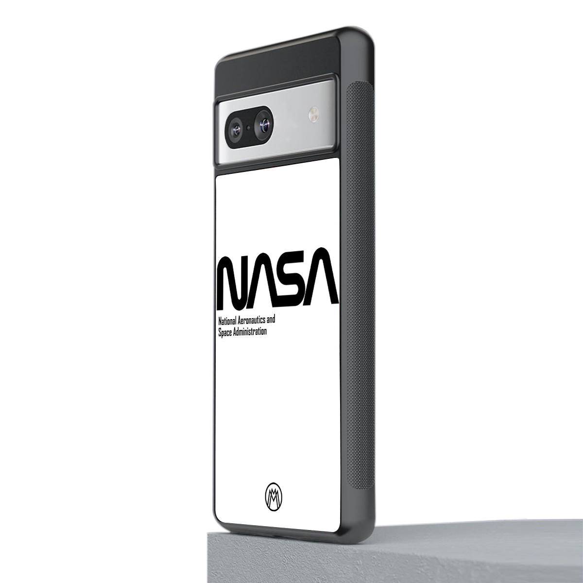nasa white back phone cover | glass case for Google Pixel 7A
