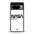 nasa white back phone cover | glass case for google pixel 8 pro