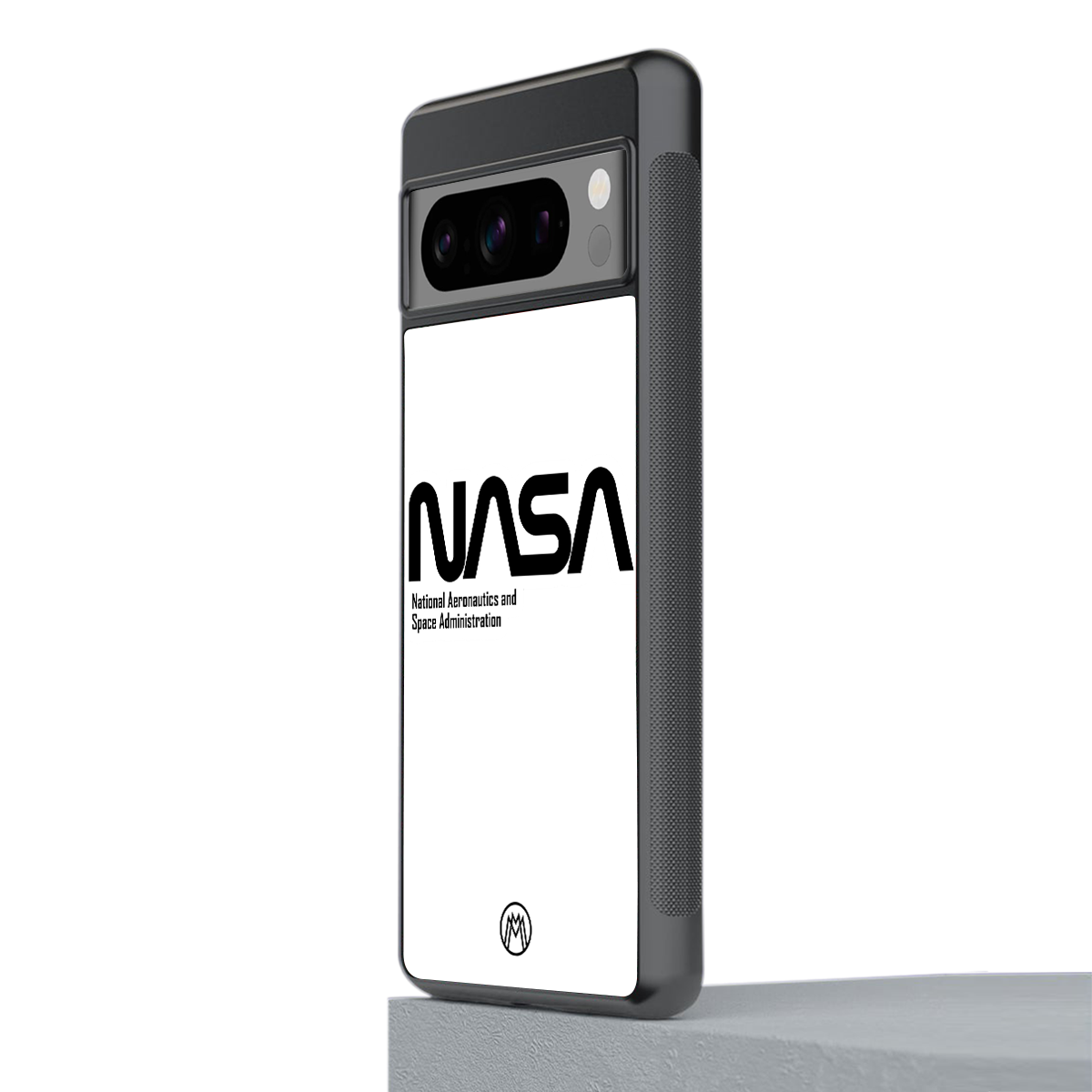 nasa white back phone cover | glass case for google pixel 8 pro