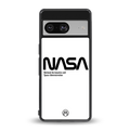 nasa white back phone cover | glass case for Google Pixel 8