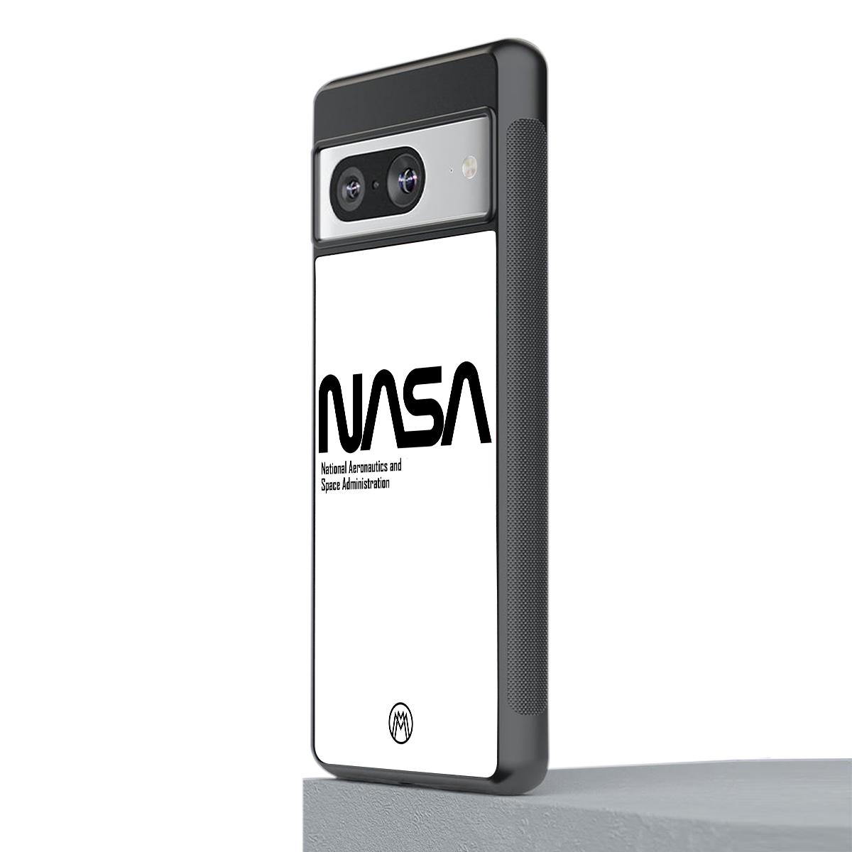 nasa white back phone cover | glass case for Google Pixel 8