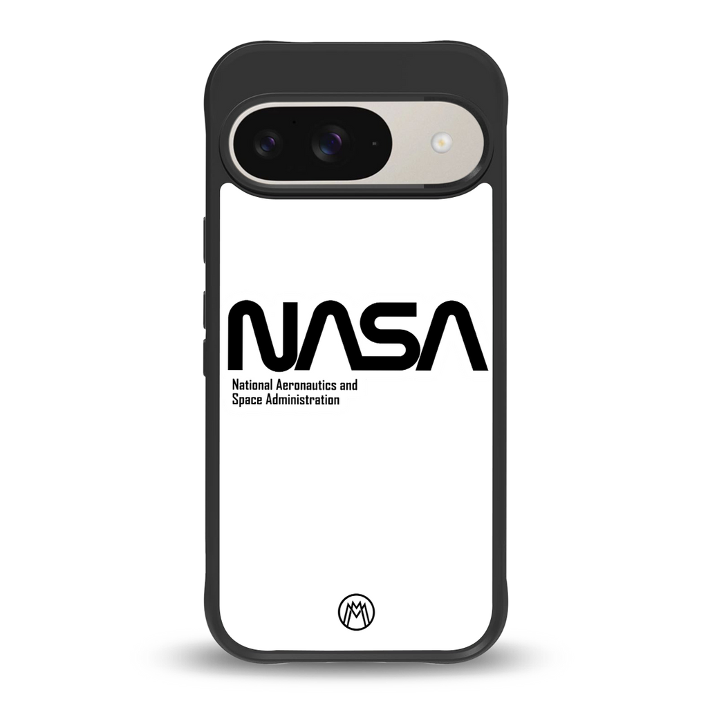 nasa white back phone cover | glass case for google pixel 9