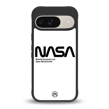 nasa white back phone cover | glass case for google pixel 9