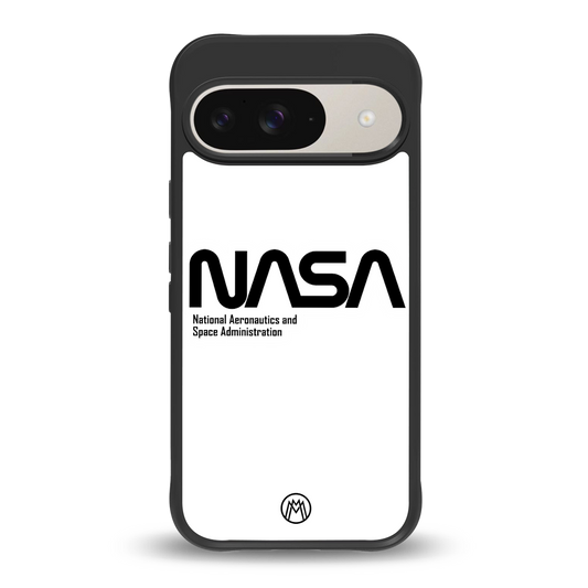 nasa white back phone cover | glass case for google pixel 9