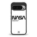 nasa white back phone cover | glass case for google pixel 9 pro