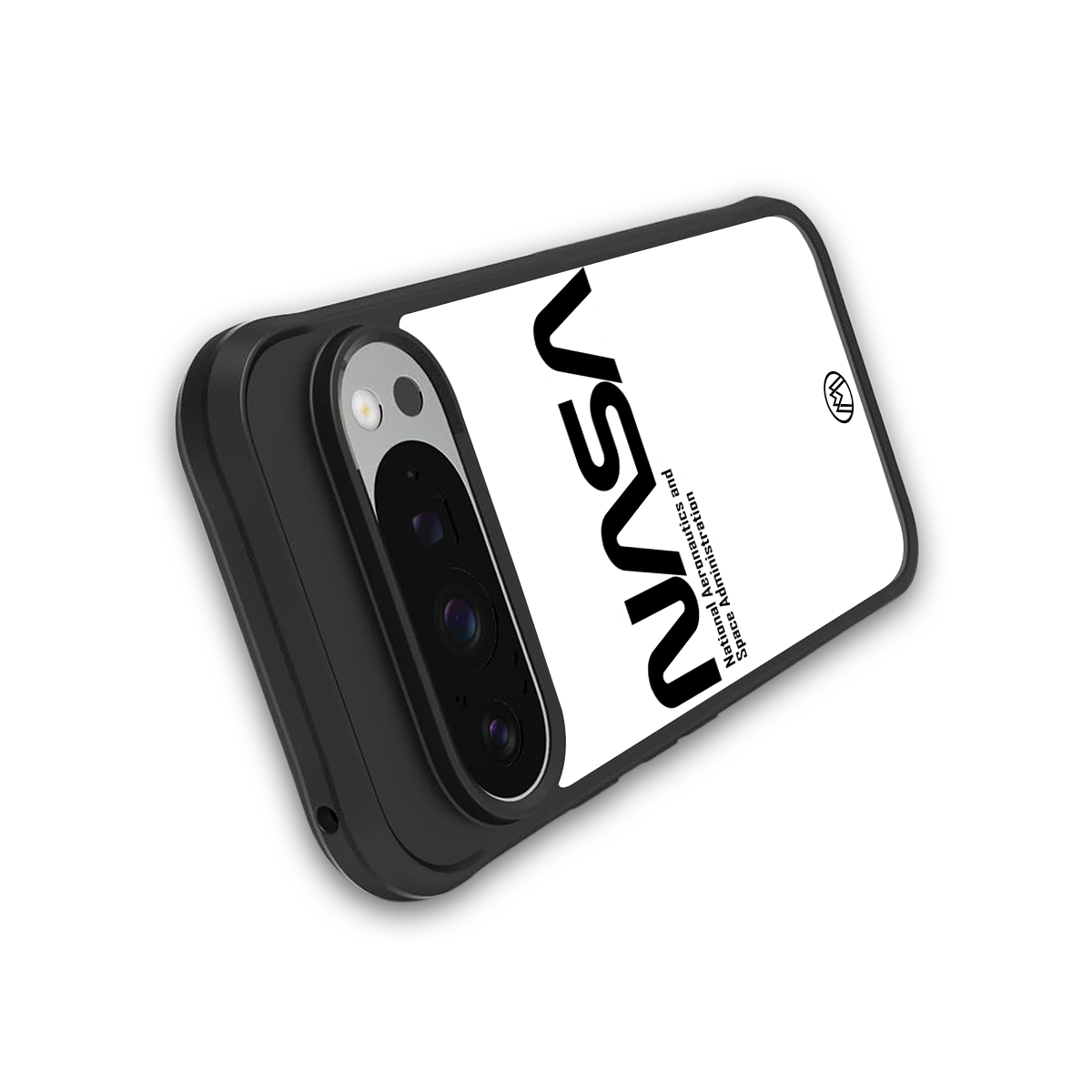 nasa white back phone cover | glass case for google pixel 9 pro