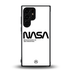 nasa white back phone cover | glass case for samsung galaxy s23 ultra