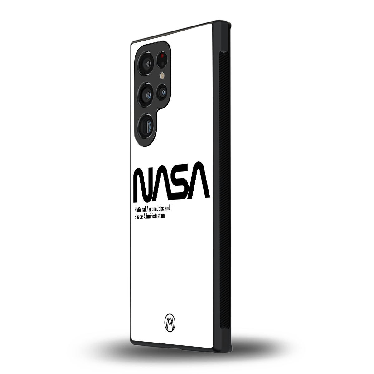 nasa white back phone cover | glass case for samsung galaxy s23 ultra