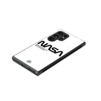 nasa white back phone cover | glass case for samsung galaxy s23 ultra
