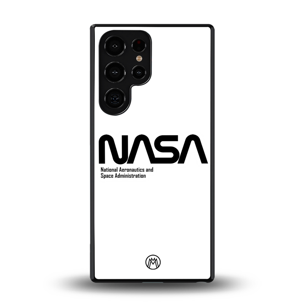 nasa white back phone cover | glass case for samsung galaxy s25 ultra