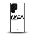 nasa white back phone cover | glass case for samsung galaxy s25 ultra