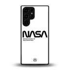 nasa white back phone cover | glass case for samsung galaxy s25 ultra