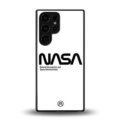 nasa white back phone cover | glass case for samsung galaxy s25 ultra