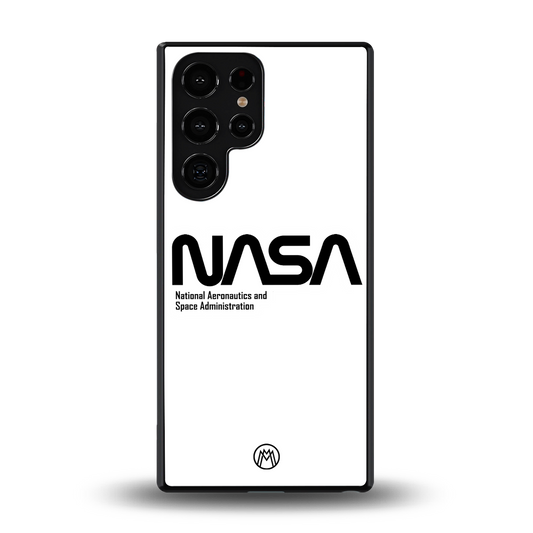 nasa white back phone cover | glass case for samsung galaxy s25 ultra