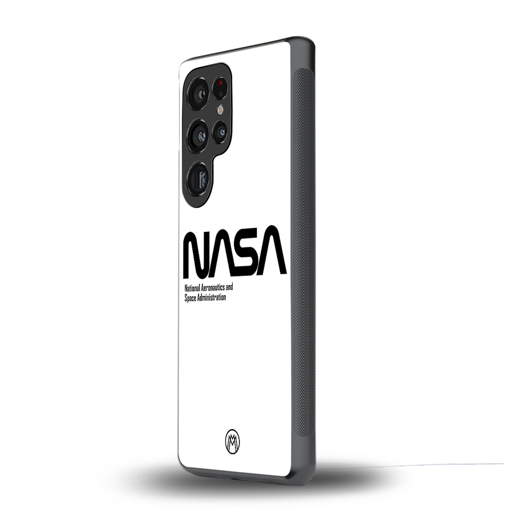 nasa white back phone cover | glass case for samsung galaxy s25 ultra