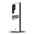 nasa white back phone cover | glass case for samsung galaxy s25 ultra