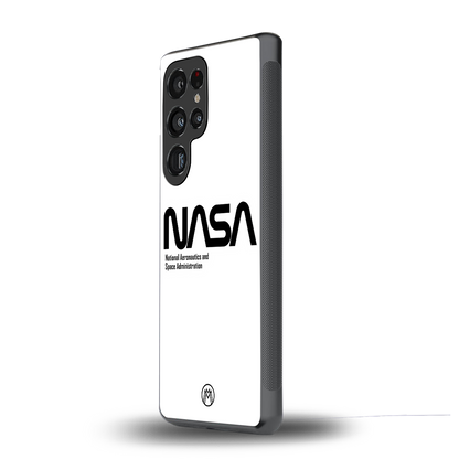 nasa white back phone cover | glass case for samsung galaxy s25 ultra