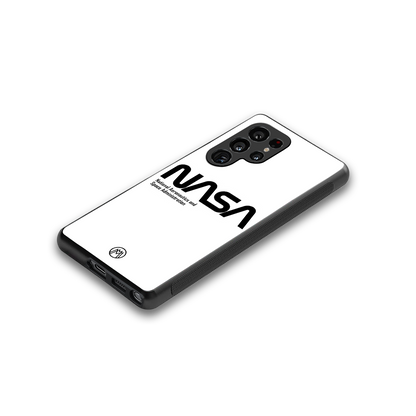 nasa white back phone cover | glass case for samsung galaxy s25 ultra